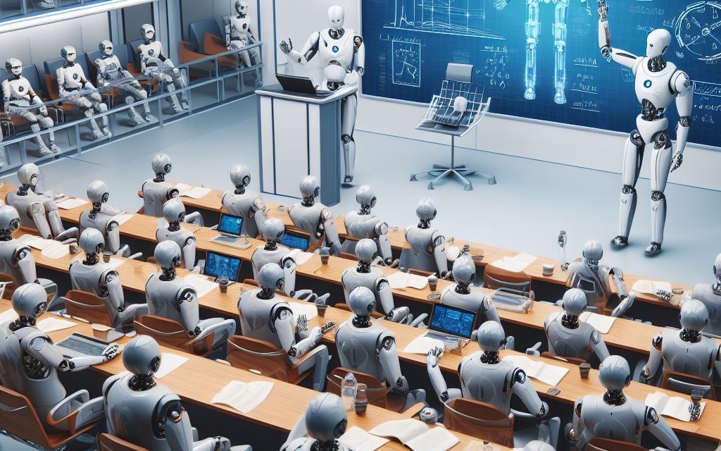Robot students.